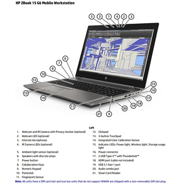 HP ZBook 15 G6 Mobile Workstation 64GB 1TB